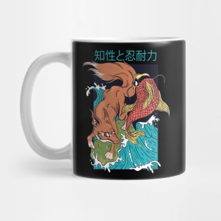 Fox and Fish Mug